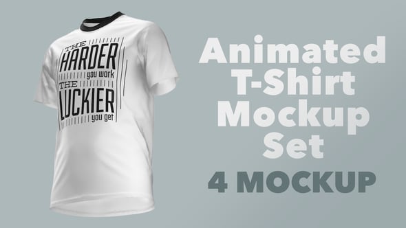 Videohive Animated T-Shirt Mockup Set