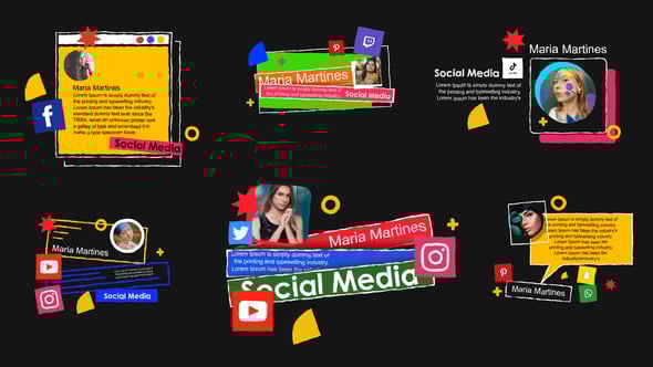 Videohive Social Media Titles Pack