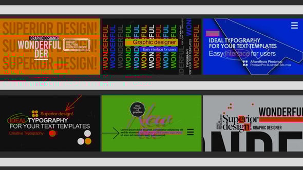 Videohive Typo Scenes 0.2