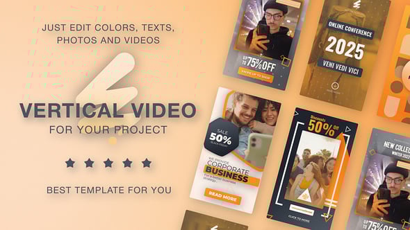 Videohive Clean Orange Instagram Reel