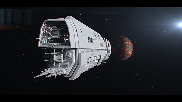 Videohive Futuristic Sci-Fi Spaceship