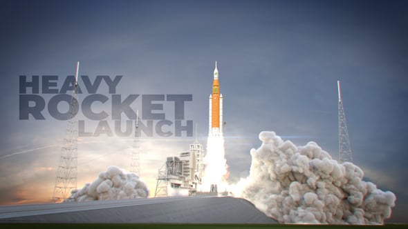 Videohive Heavy Rocket Launch