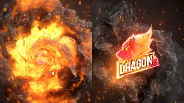 Videohive Fire Logo Reveal 57746400