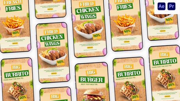 Videohive Food Promo Instagram Story
