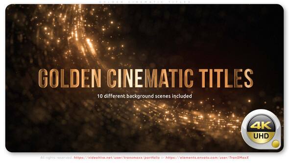 Videohive Golden Cinematic Titles