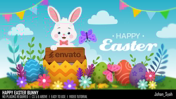Videohive Happy Easter Bunny