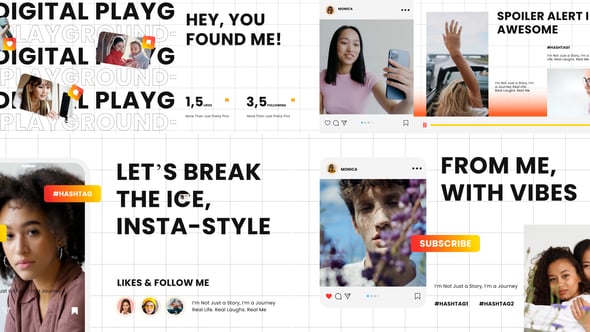 Videohive Instagram Intro Light Mode