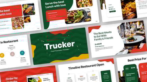 Videohive Trucker Food Video Display After Effect Template