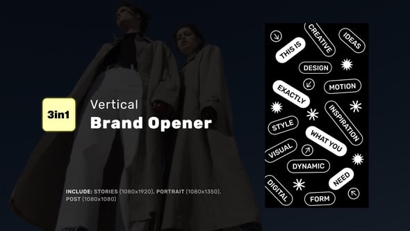 Videohive Vertical Brand Opener