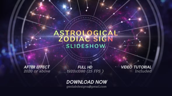 Videohive Astrological Zodiac Sign l Slideshow
