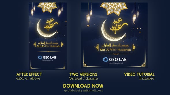 Videohive Eid-al-Fitr Opener l Eid Mubarak l Eid Saeed Titles l Muslim Holidays 37483566