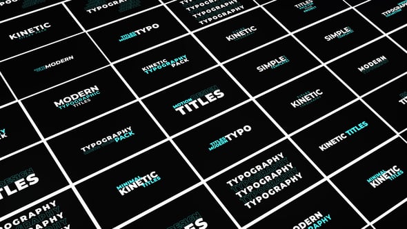 Videohive Kinetic Titles 57828521
