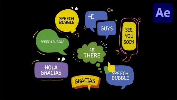 Videohive Lovely Speech Bubble | AE