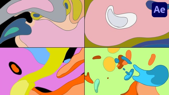 Videohive Abstract Colorful Transitions for After Effects