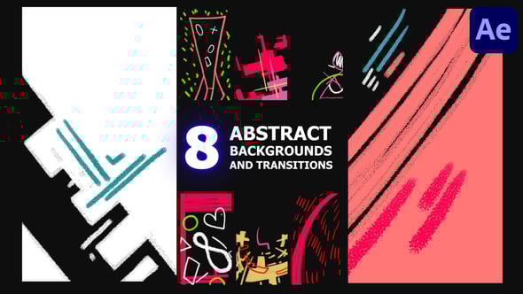 Videohive Vertical Abstract Backgrounds And Transitions | After Effects 57875279