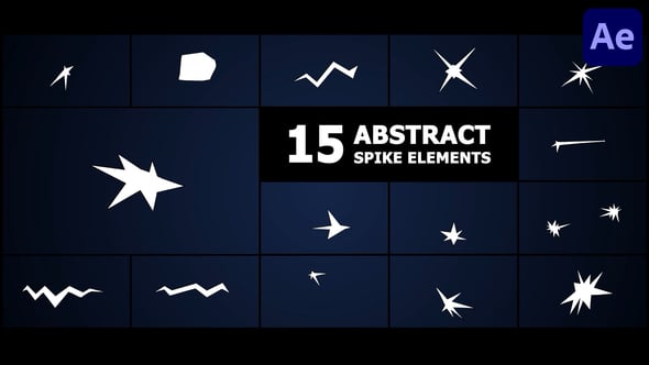 Videohive Abstract Spike Elements | After Effects