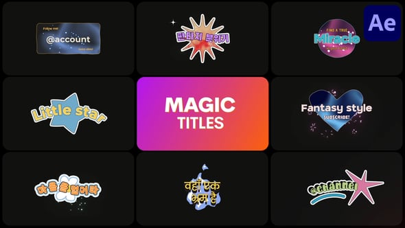Videohive Magic Titles | After Effects 57261733