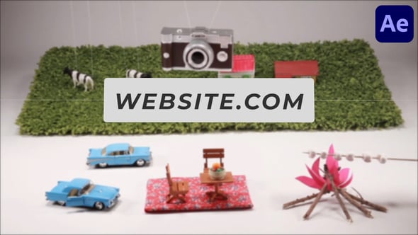 Videohive 3D Village Vibe Scene for After Effects
