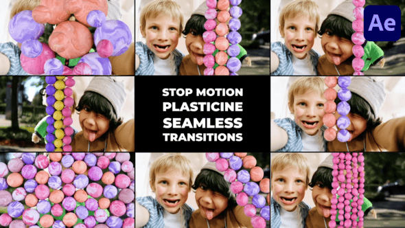 Videohive Stop Motion Plasticine Seamless Transitions | After Effects