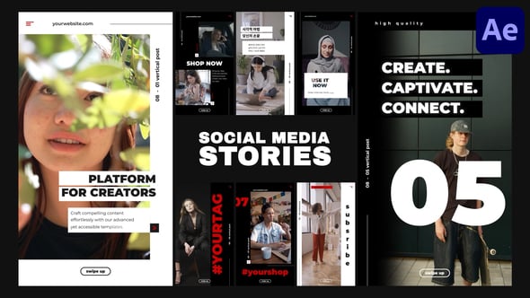 Videohive Social Media Stories for After Effects 57783299