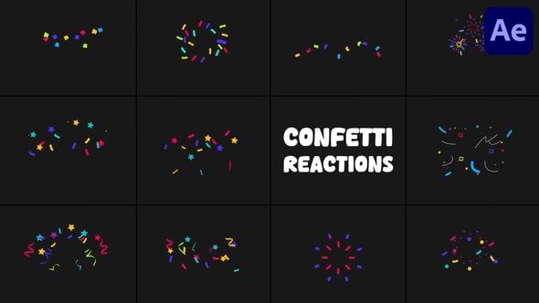 Videohive Confetty Reactions for After Effects