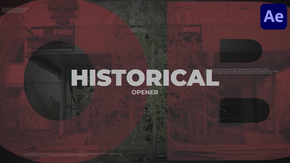 Videohive Historical Opener for After Effects