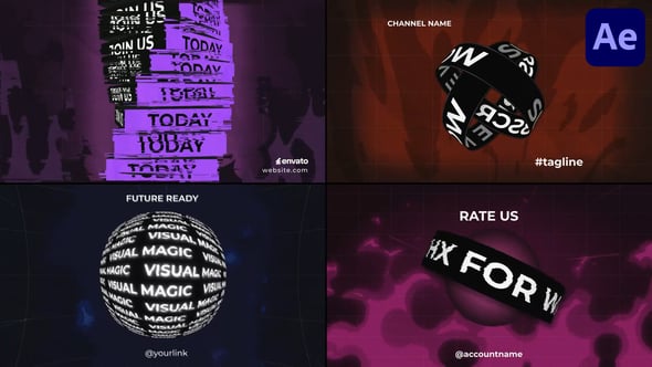 Videohive Kinetic Typography Scenes for After Effects