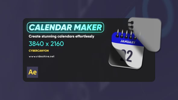 Videohive Calendar Maker