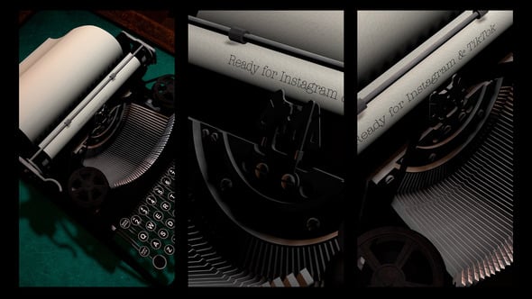 Videohive Vintage Typewriter Mockup