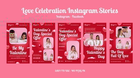 Videohive Love Celebration Instagram Stories
