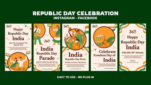 Videohive Republic Day Celebration Instagram Stories