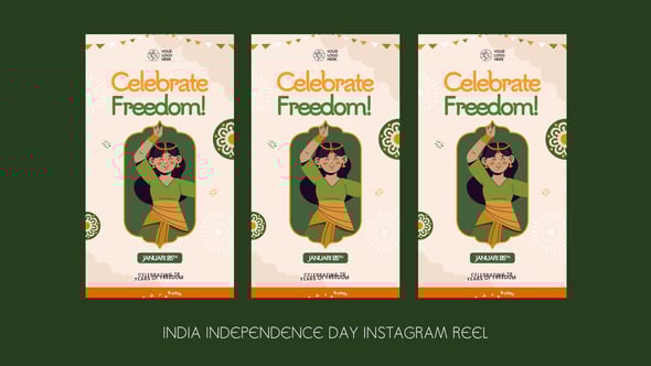 Videohive India Independence Day Instagram Reel