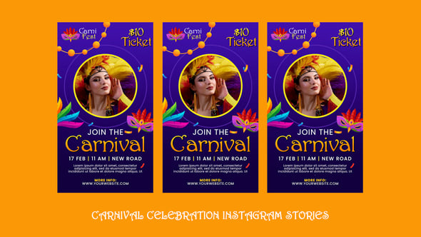 Videohive Carnival Celebration Instagram Stories