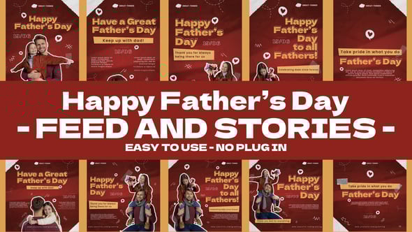 Videohive Father Day Feed and Stories Instagram