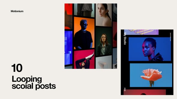 Videohive Looping Cards For Social Media Posts