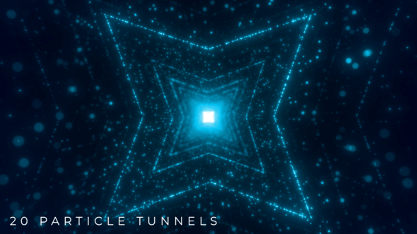Videohive 20 Particle Tunnels