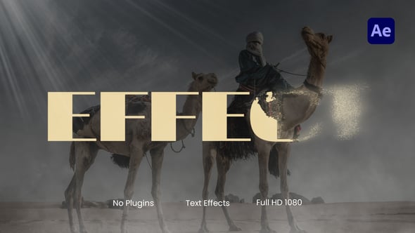 Videohive Particle & Dust Text Effect