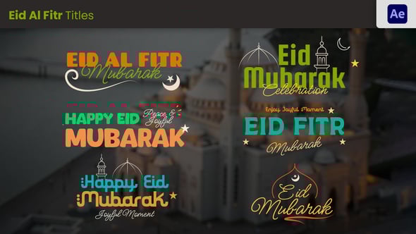 Videohive Eid Al Fitr Greeting Title