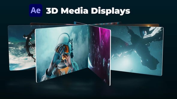 Videohive 3D Media Displays for After Effects