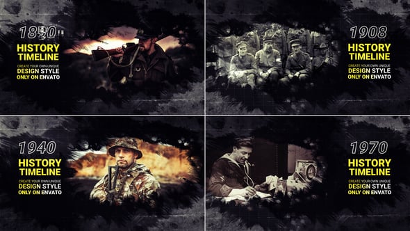 Videohive History Timeline // Documentary History Slideshow