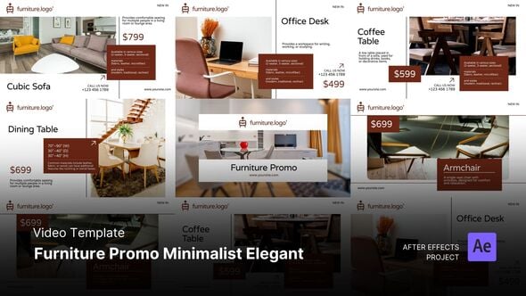 Videohive Funiture Promo – Minimalist Elegant After Effects Project Files