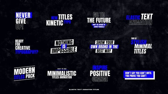 Videohive Elastic Text Animations / AE