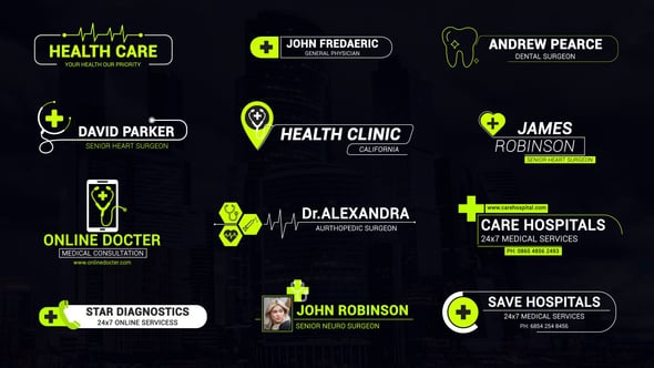 Videohive Modern Medical Titles