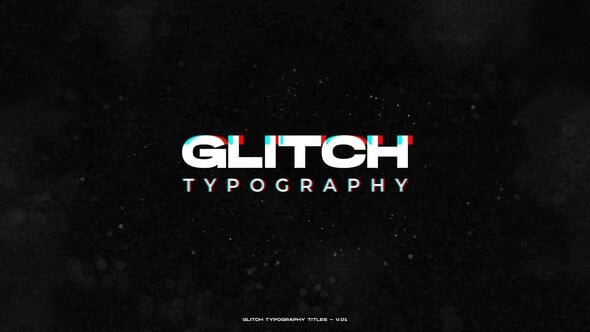 Videohive Glitch Typography Titles / AE