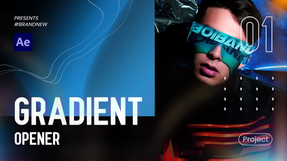 Videohive Gradients Modern Opener