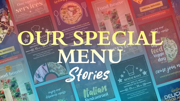 Videohive Our Special Menu Stories