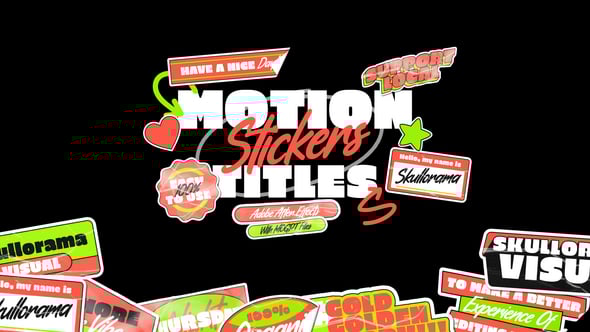 Videohive Motion Stickers Titles