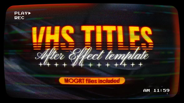 Videohive VHS Titles 57630013