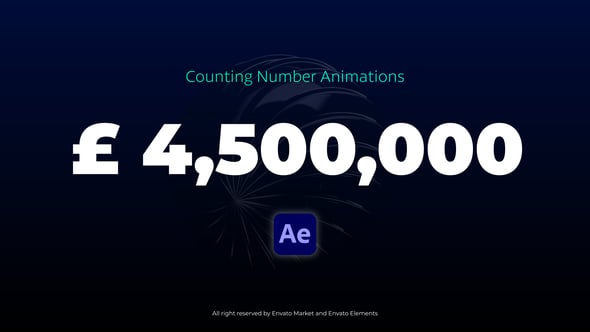 Videohive Counting Number Animations