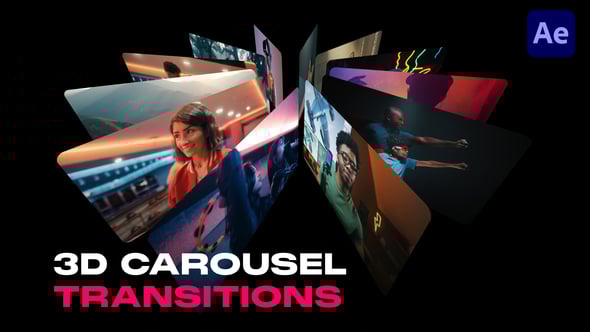 Videohive 3D Carousel Transitions